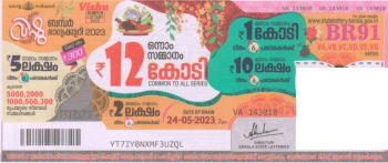 Vishu Bumper Lottery -BR-91 to be held On 24.05.2023