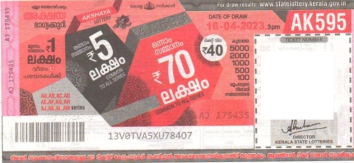 Akshaya Weekly Lottery held on 16.04.2023