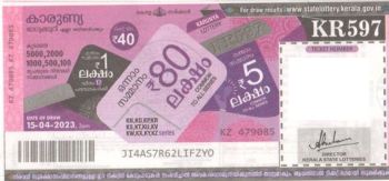 Karunya Weekly Lottery KR-597 15.04.2023