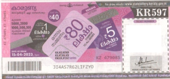 Karunya Weekly Lottery held on 15.04.2023