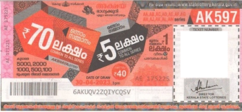 Akshaya Weekly Lottery AK-597 30.04.2023
