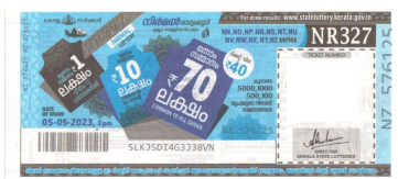 Nirmal Weekly Lottery NR-327 05.05.2023