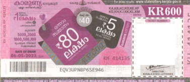 Karunya Weekly Lottery KR-600 06.05.2023