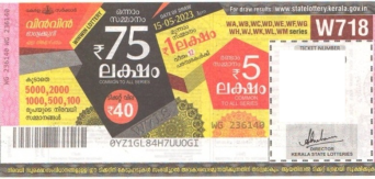 Win-win Weekly Lottery held on 15.05.2023