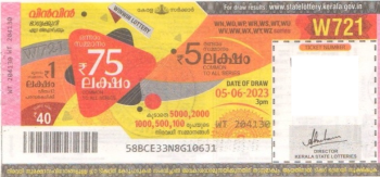 Win-win Weekly Lottery -W-721 to be held On 05.06.2023