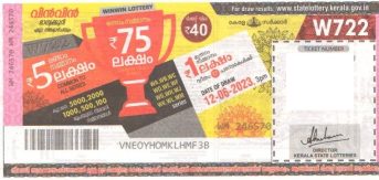 Win-win Weekly Lottery W-722 12.06.2023