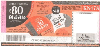 Karunya plus Weekly Lottery held on 13.07.2023