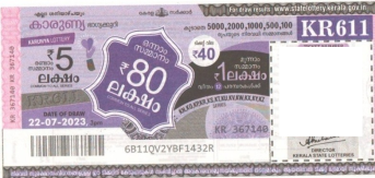 Karunya Weekly Lottery held on 22.07.2023