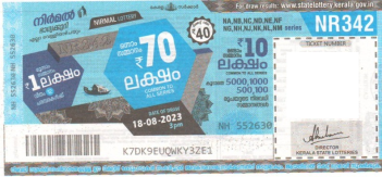 Nirmal Weekly Lottery NR-342 18.08.2023