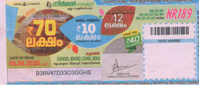 Nirmal Weekly Lottery held on 15.09.2023